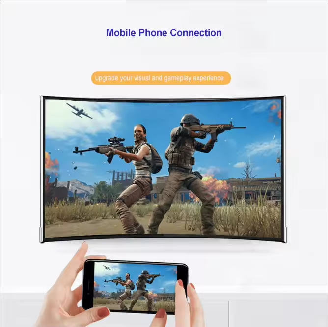 85-дюймовый изогнутый безрамочный Smart TV 4K