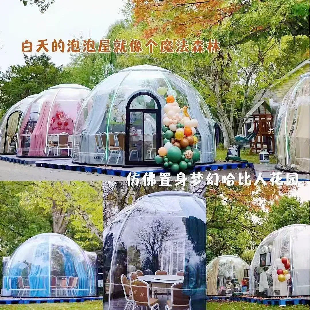 Cozy Bubble Tent Experience for Stargazing and Romantic Getaways