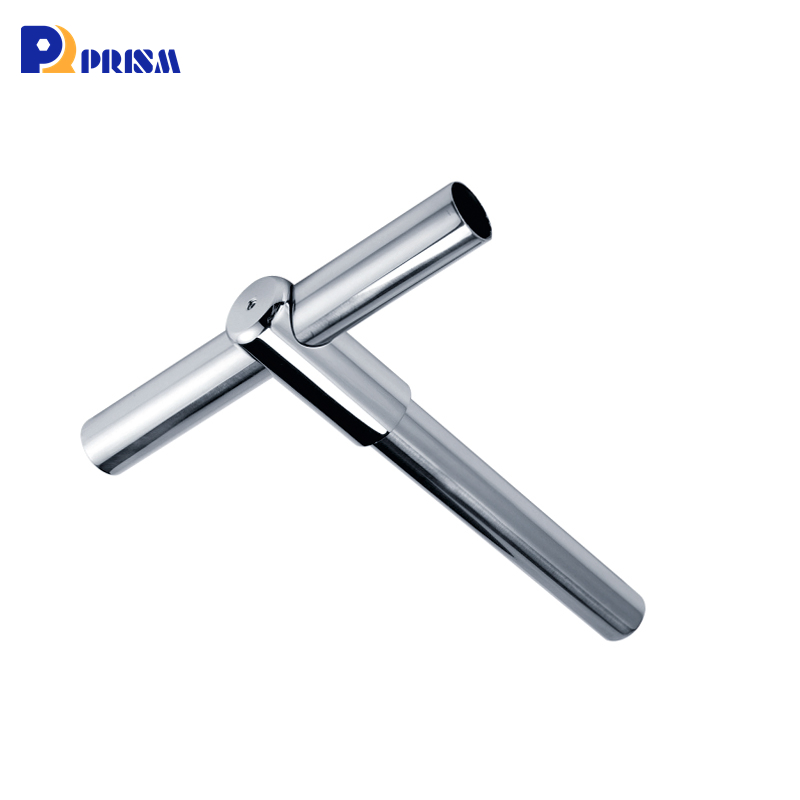 Curved Beauty Brass Glass Support Rod for Shower Room