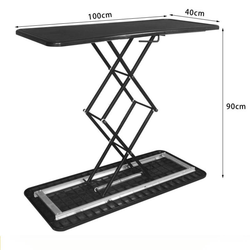 Customizable Portable Foldable Plastic Hydraulic Lifting Display Stand