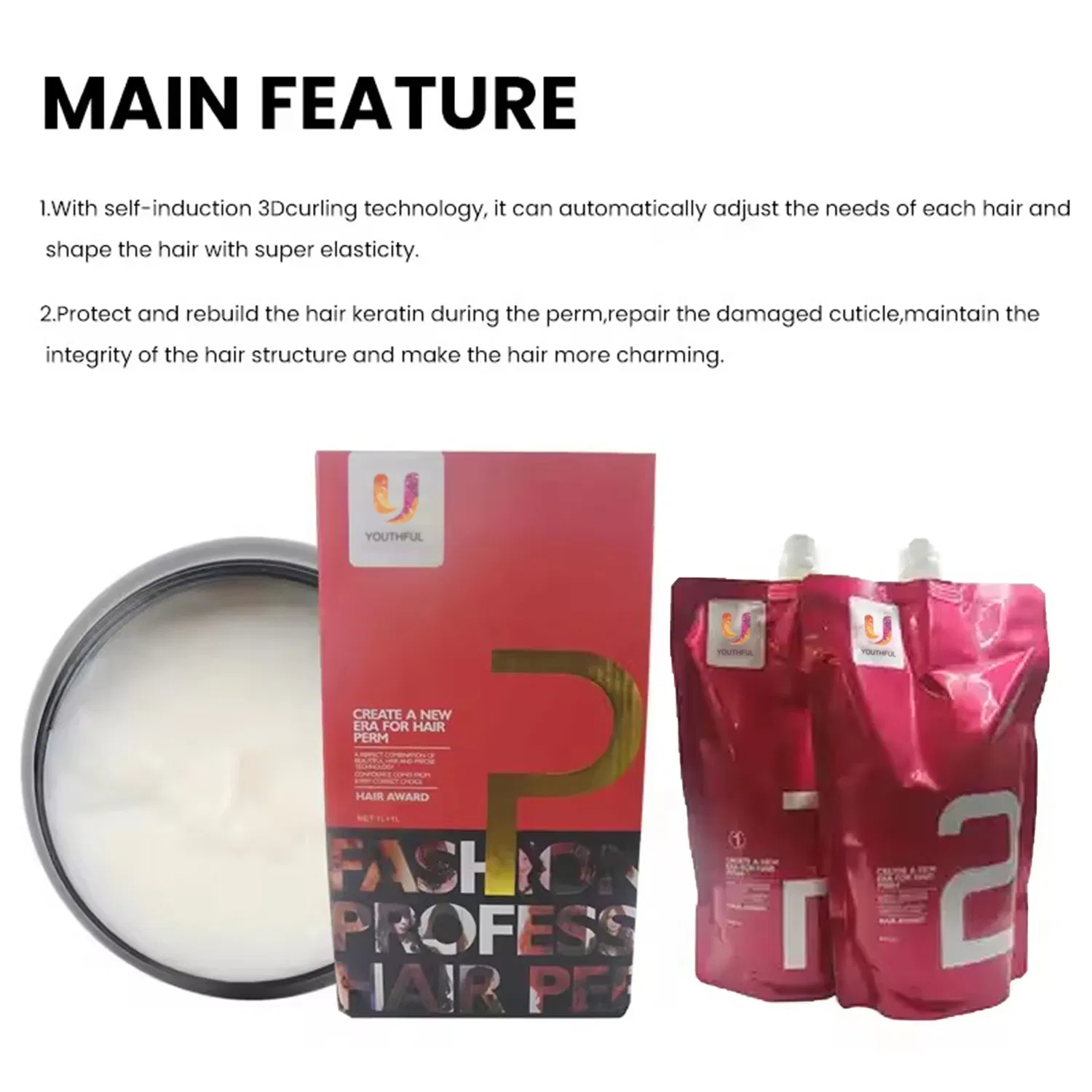 Permanent Olive Oil Perm Hair Curl Cream