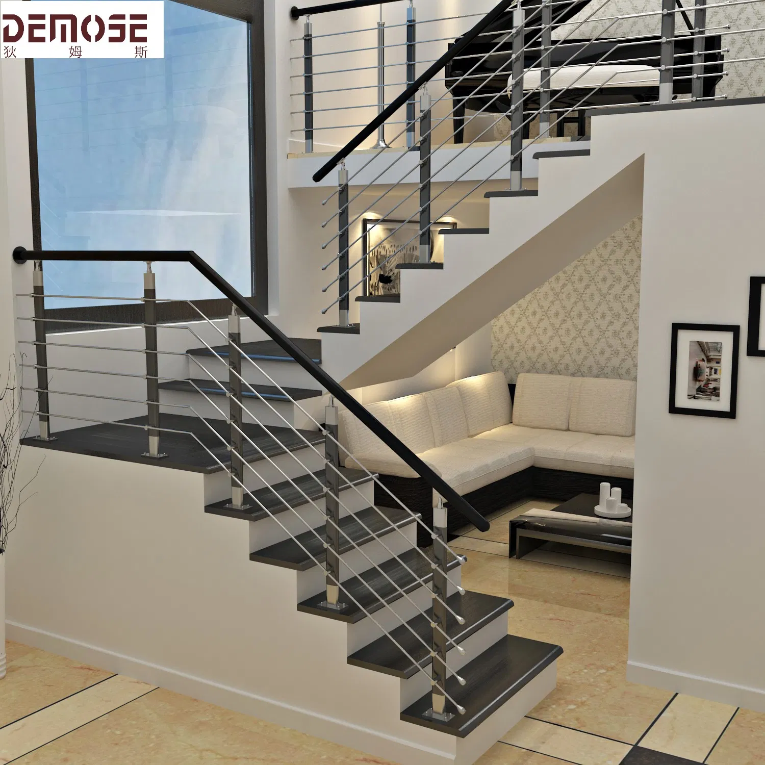 Frameless Pool Fencing 2025 Stainless Steel Black Adjustable Railing Spigot (DMS-B2259)