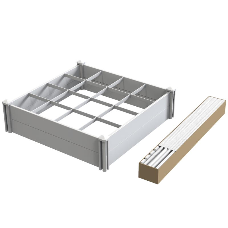 Outdoor UV Proof Vinyl PVC Plastic Raised Garden Bed