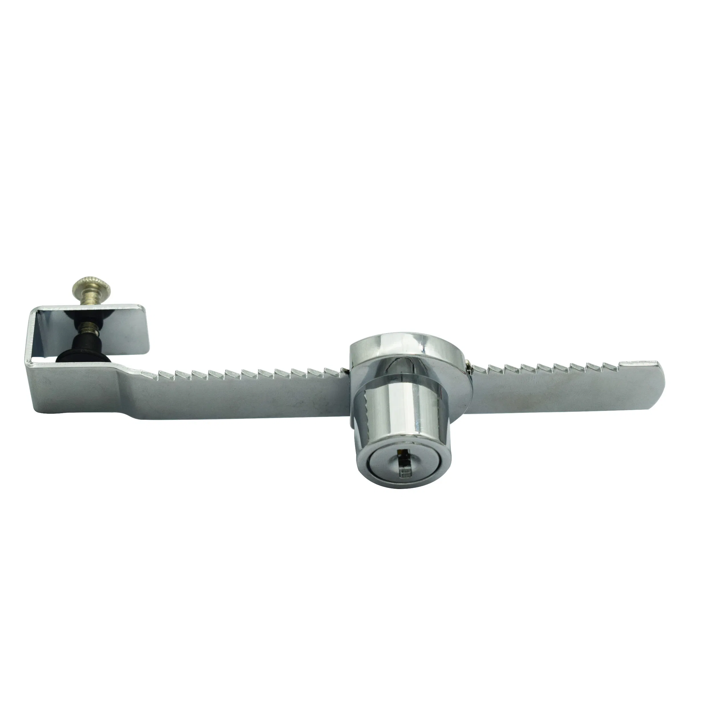 High Quality Glass Cabinet Door Locks with Chrome Finish Security Keayed Alike Showcase Sliding Glass Door Ratchet Lock