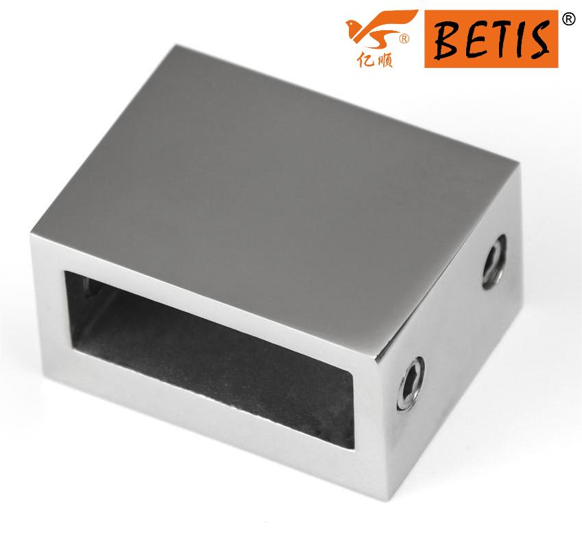 Shower-Enclosure Hardware Pipe Fitting Stainless-Steel Mirror Finish Header-Bar Bracket Holder Tube Connector