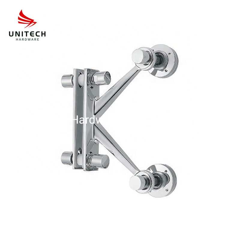 Stainless Steel K Shape Fix Glass Curtain Wall Glass Connector Fitting Spider