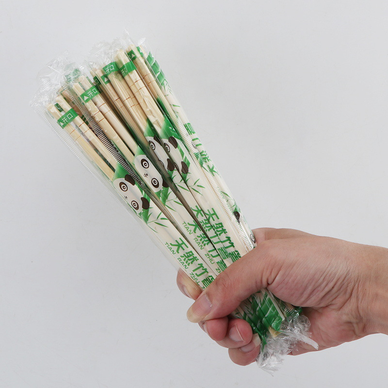 Round Disposable Bamboo Chopsticks with Customized Packaging