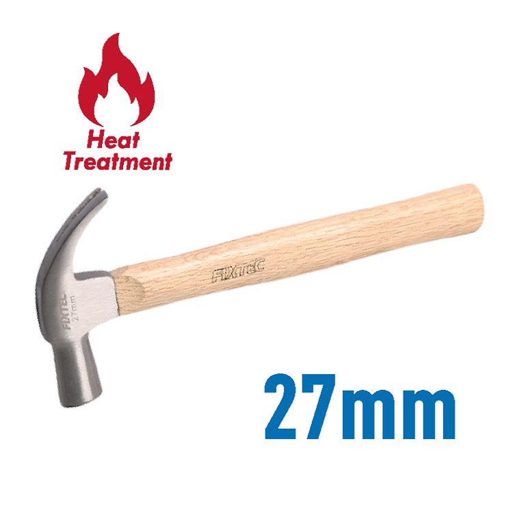 Fixtec Two Color Fiberglass Handle 600g One Piece 45# Carbon Steel Durable Roofing Hammer