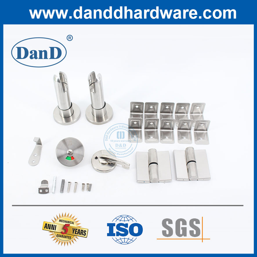 Restroom Bathroom Door Hardware Stainless Steel Public Toilet Partition