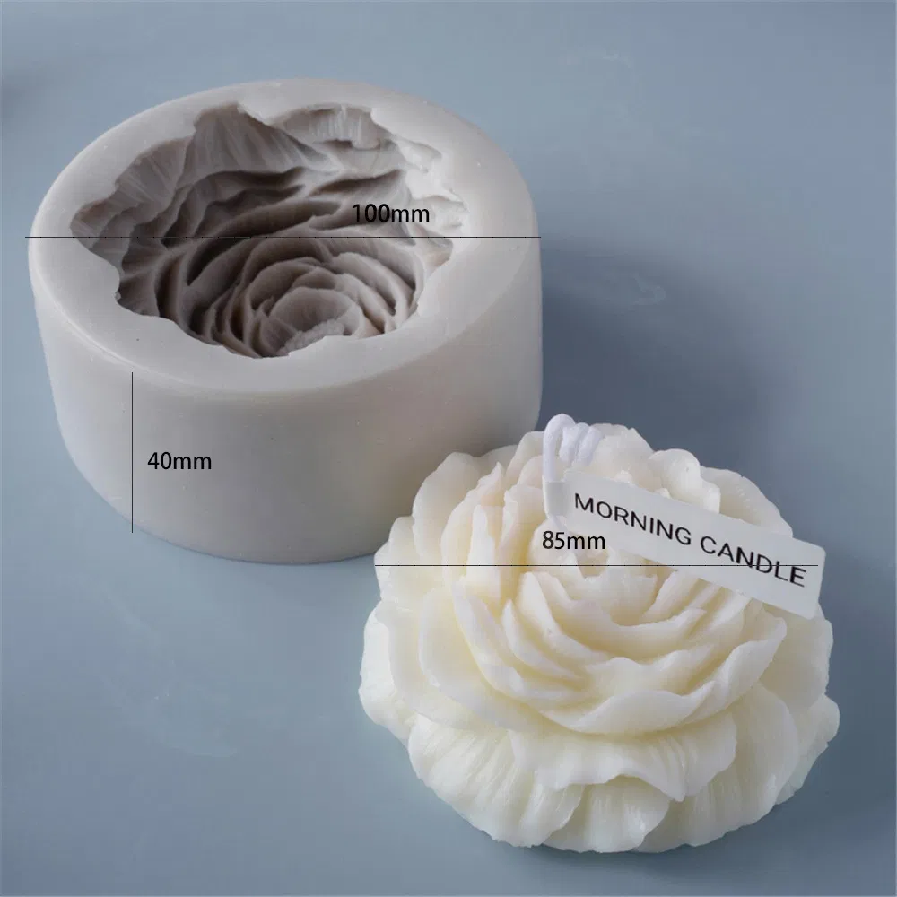 Wholesale Silicone Scented Candle Peony DIY Mould Cake Mould