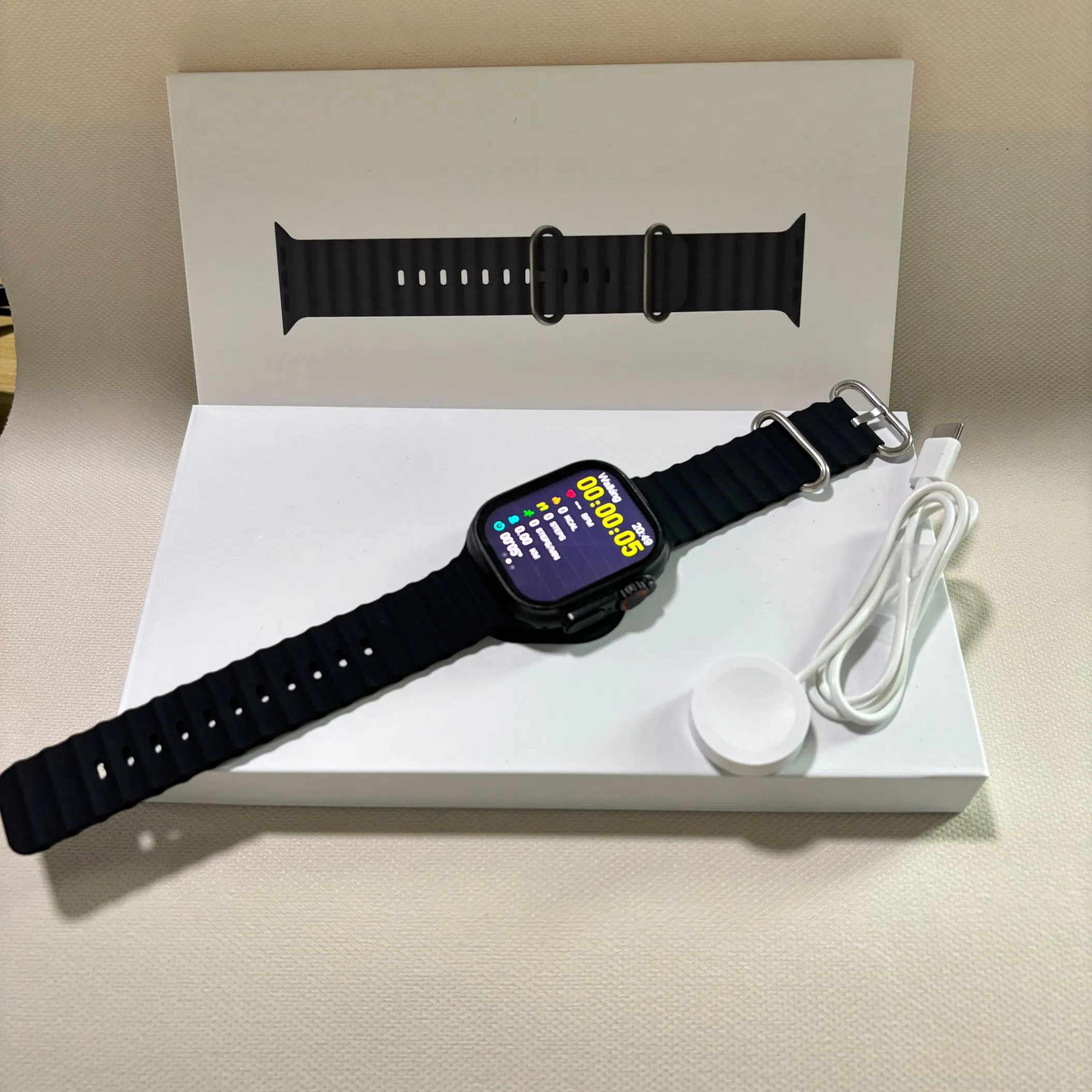 2025 Ultra2 Smartwatch Blood Oxygen and Heart Rate Monitoring 50 Meters Waterproof Health Butler Smart Watch