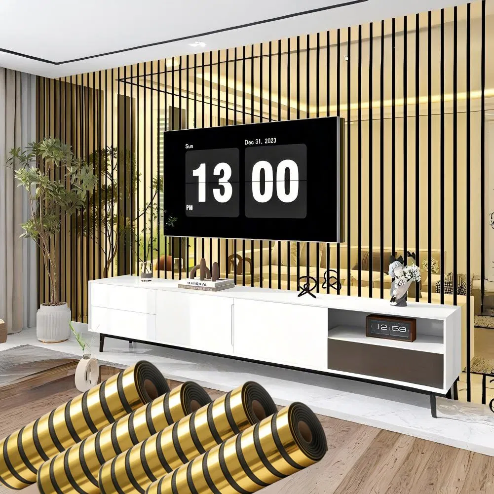 Latest Wood Grain Modern Style Hotel Decoration Vinyl Wall Sticker Waterproof Interior Wall Decor Self Adhesive PVC Wallpaper with Factory Price