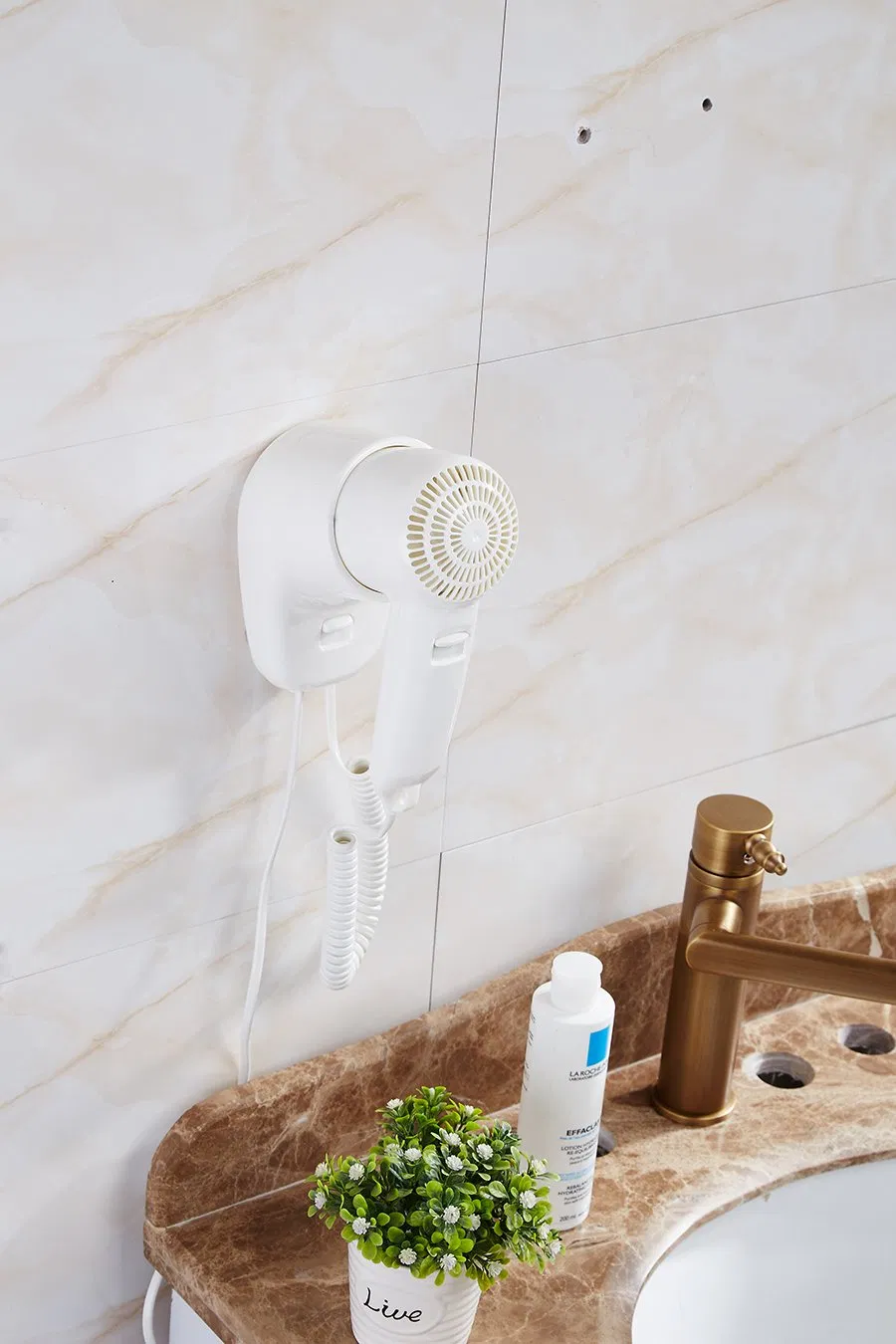 Wall Mounted High Speed Motor Hair Dryer for Bathroom and Hotel