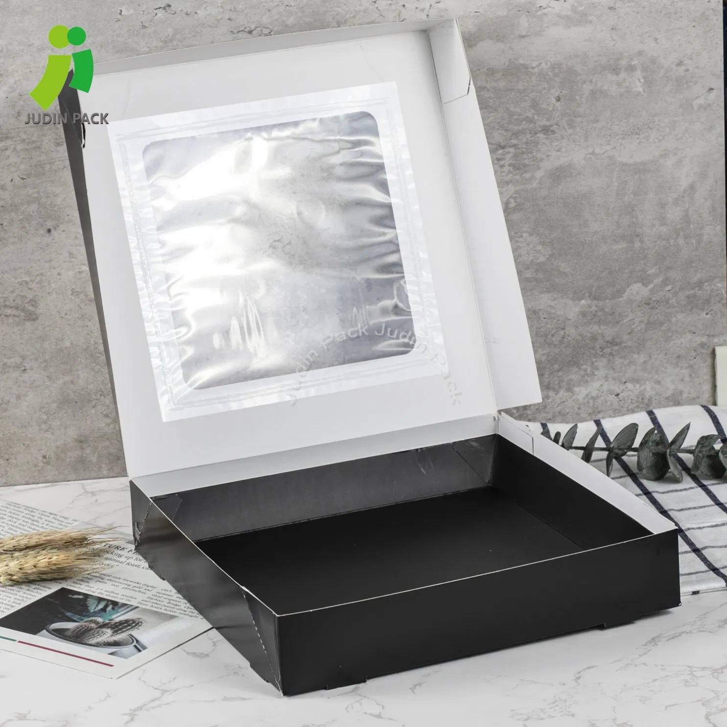 Kraft Paper Disposable Fast Food Take-out Paper Box Customize Print