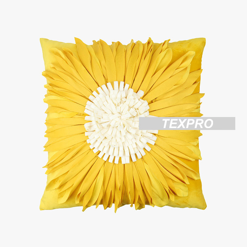 Flower Decorative Pillow 3D Daisy Flower Pillow, Sunflower Throw Pillow, Flower-Shaped Pillow