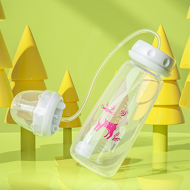 240ml BPA Free Hand Free Standard Neck Baby Bottle PP Baby Bottle