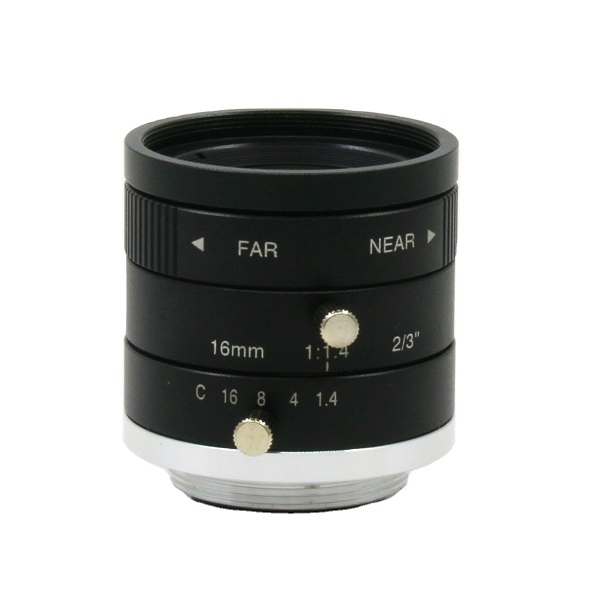 F1.4 16mm 3MP 2/3" C-Mount Industrial Camera Machine Vision Lens