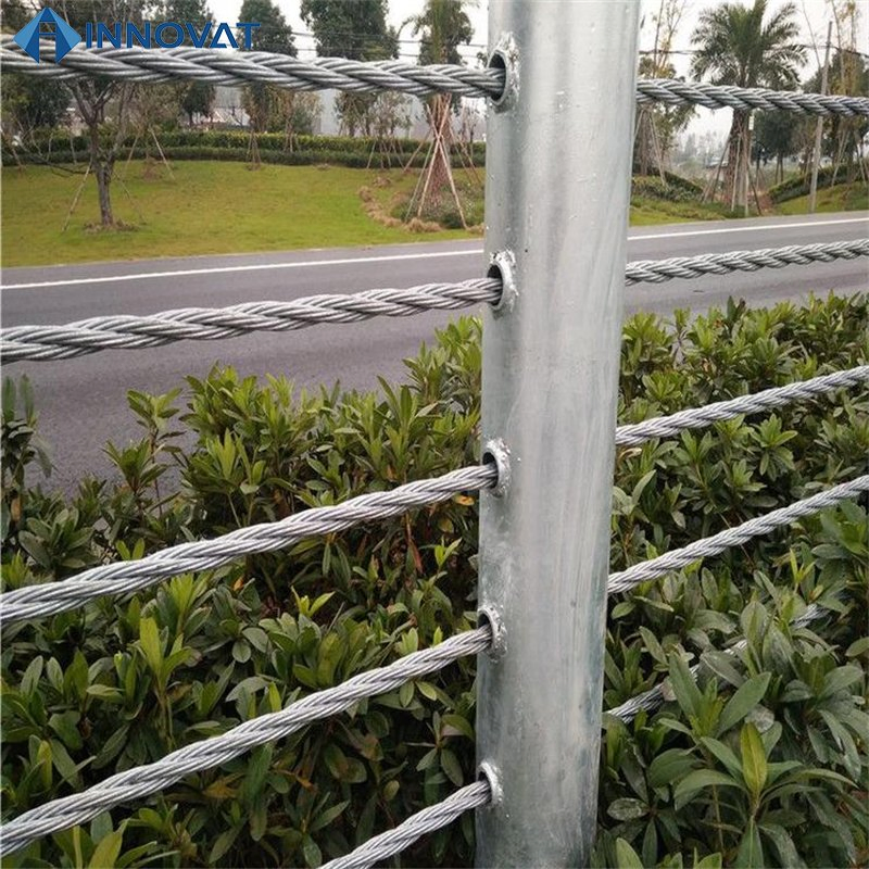 Zinc Coated Cable Highway Guardrail Barrier Flexible Cable Guardrail Guardrail Road and Bridge