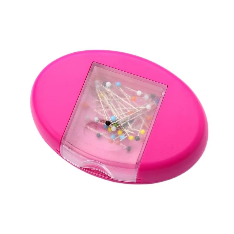 Colorful Magnetic Pin Cushion with Convenient Sewing Storage Case