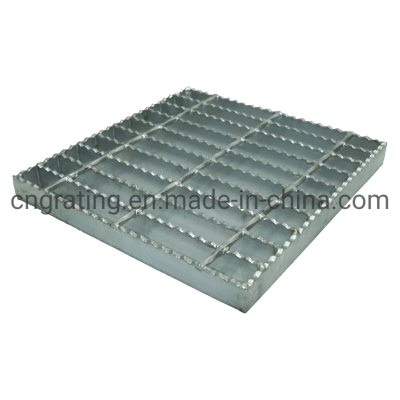 Heavy Duty Galvanized Steel Welded Serrated Anti-slip Trench Cover Floor Bar Grating