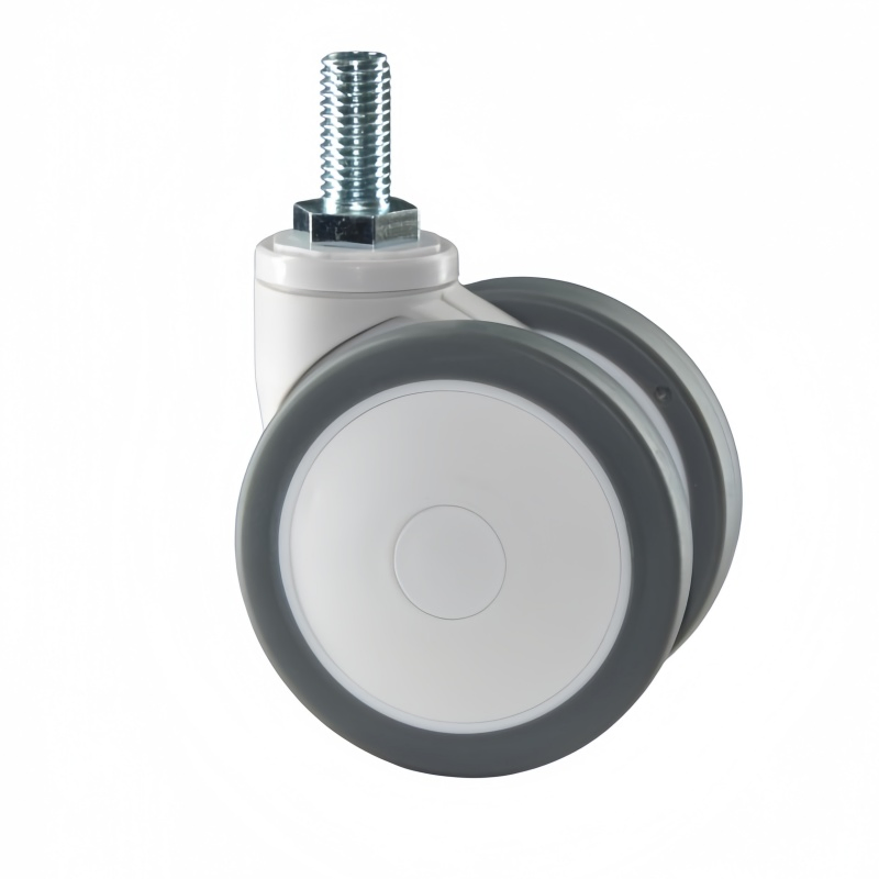 3/4inch Medical Double Wheels Casters Hospital Bed Casters Swivel Caster for Medical Equipment and Instruments