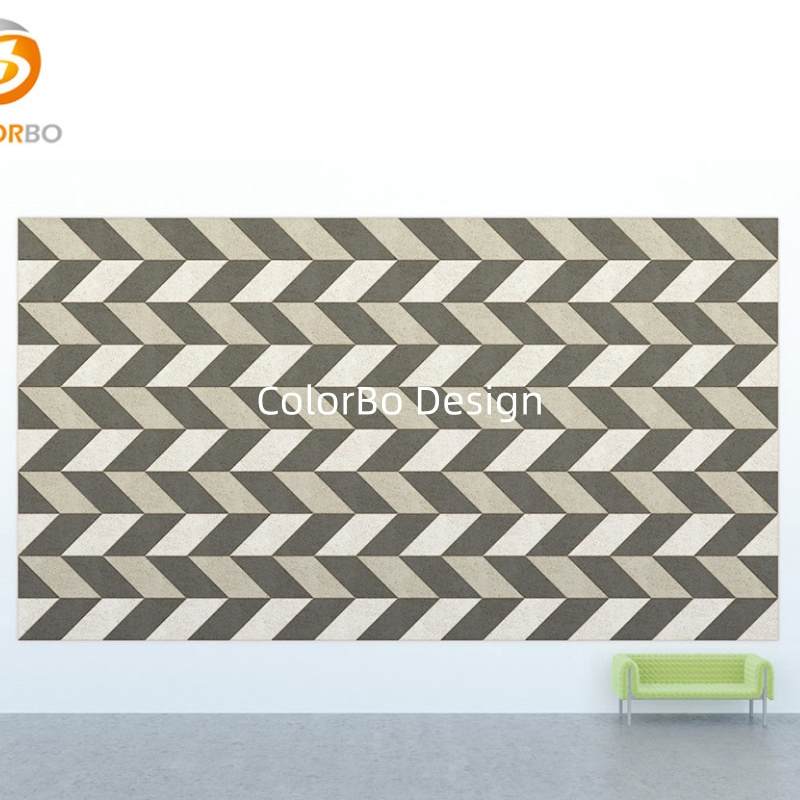 Premium E0 Acoustic Wall Tiles - Natural Wood Cement Panels