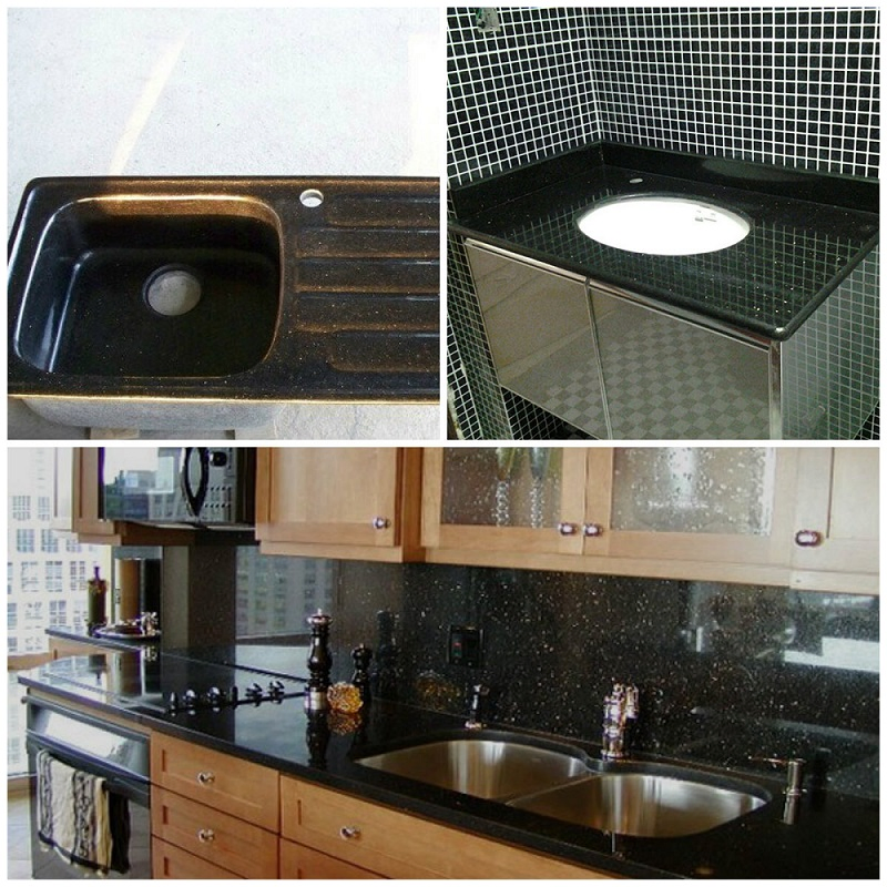 Black Galaxy Black Granite Wholeslae Granite Slabs, Granite Countertops