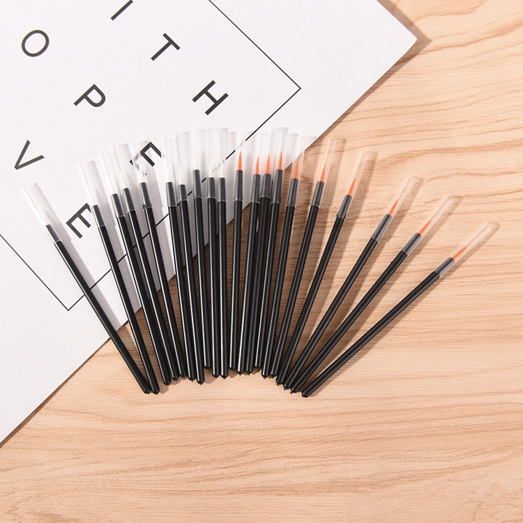 50PCS Disposable Eyeliner Brush Applicator Cosmetic Eye Wands Makeup Tool