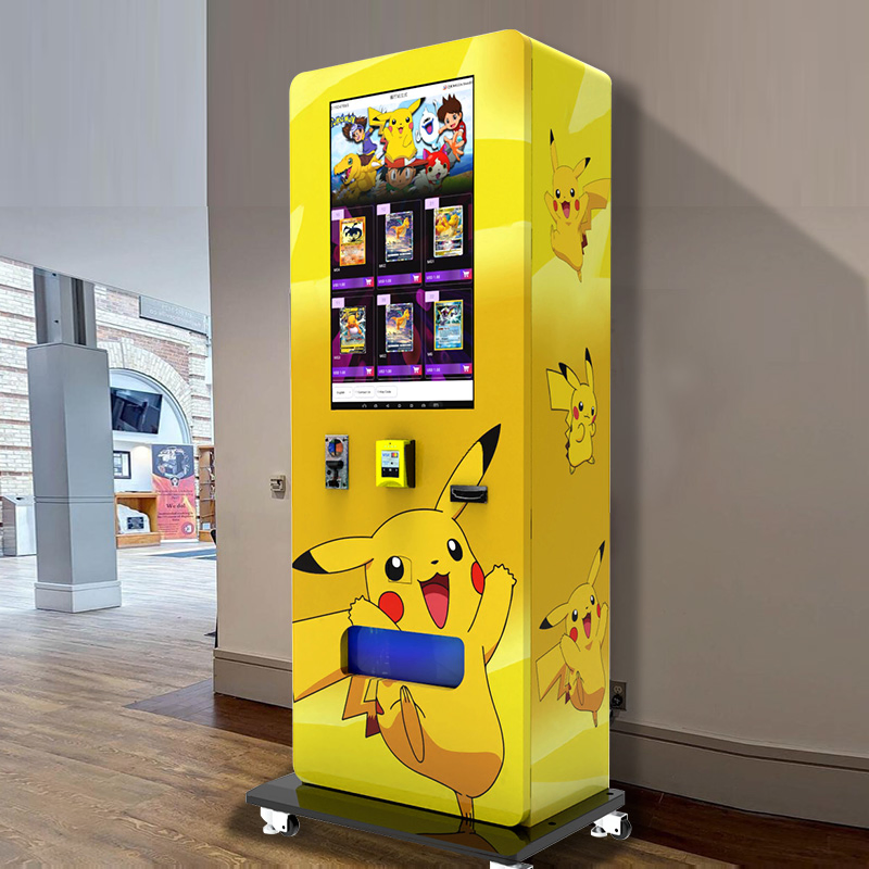 Pokemon Vending Machines for Retail Items Dispenser with Qr Code Payment