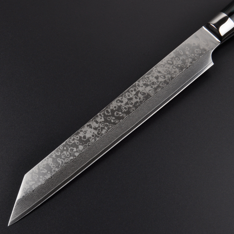 Damascus Blade Japan Bunka Knife with Non Slip G10 Handle
