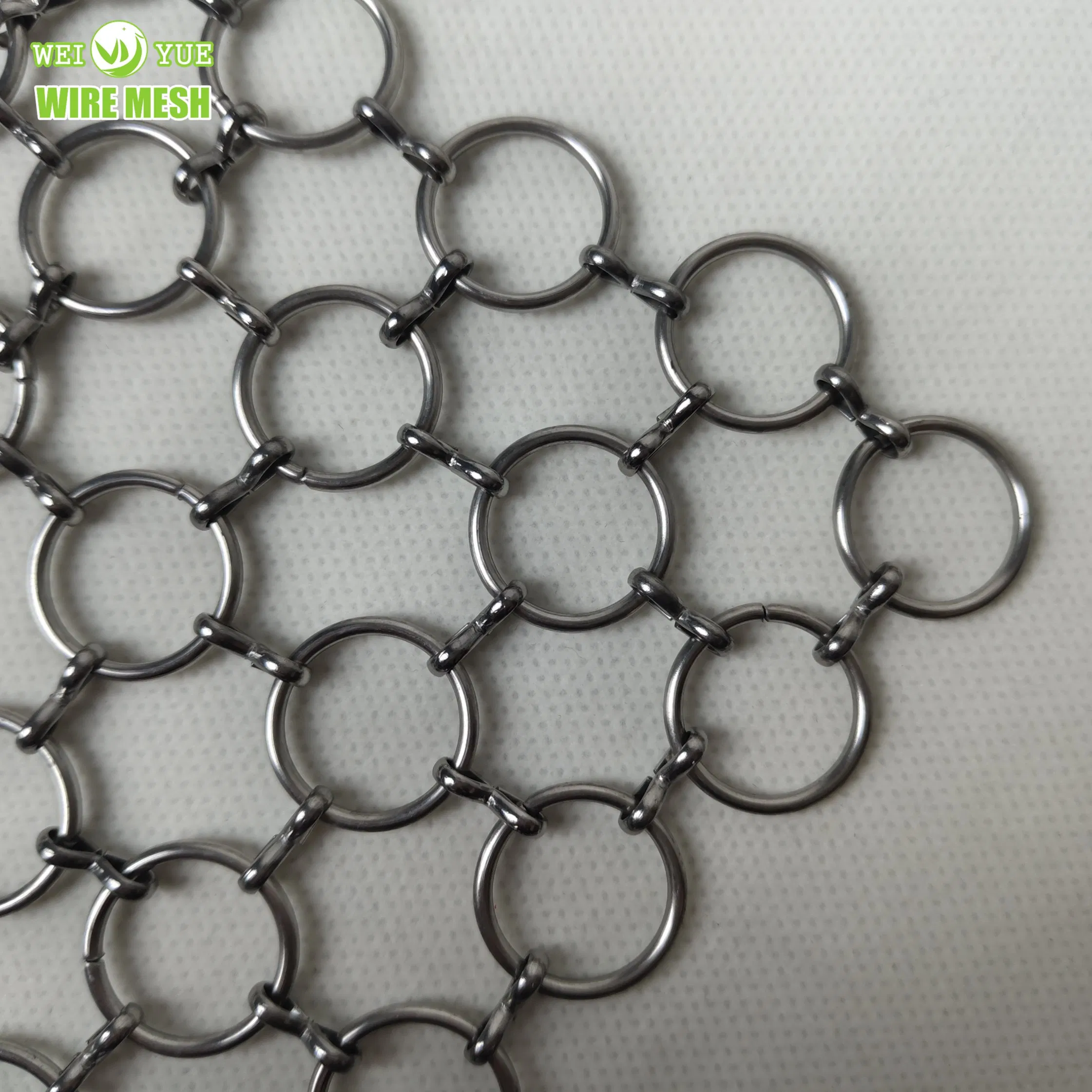 1*8mm Brass Chainmail Ring Mesh Ring Curtains Metal Mesh for Decorative