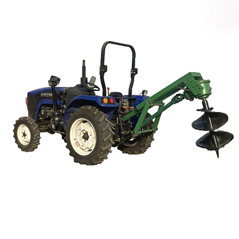 Factory Price Agricultural 40cm Cement Pole Four Wheeler Tractor Trenching Machine