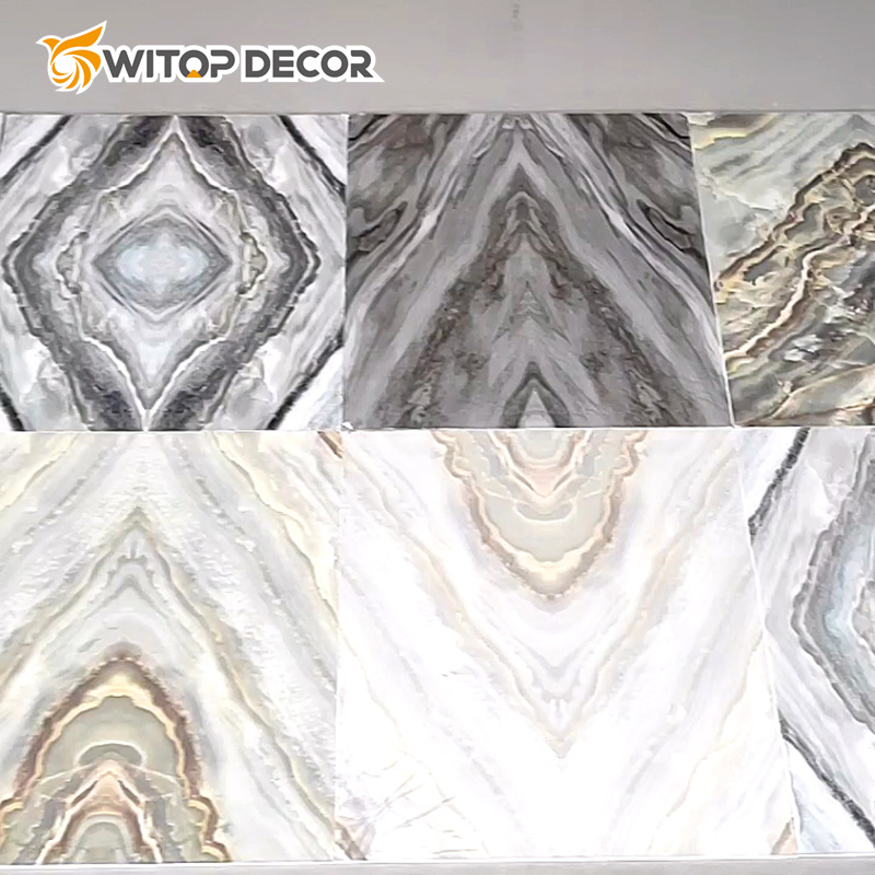 Oleg UV Resistant Marble Board Cloud Sheet Marble Acrylic Sheet