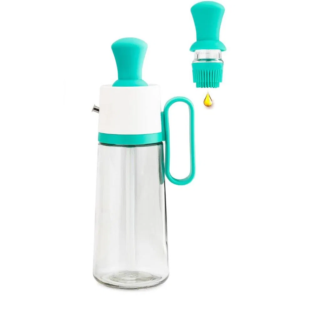 3 in 1 High Temperature Resistance Olive Oil Dispenser Bottle for Kitchen with Brush and Straw Cleaner