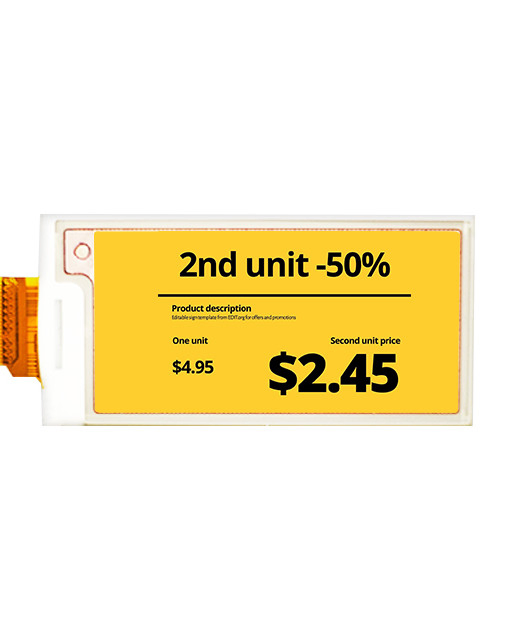 E-Ink дисплей 2.9 дюйма, низкое энергопотребление