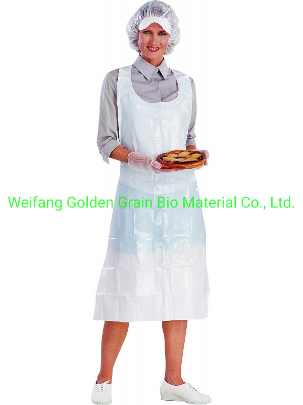 Personal Cleaning Apron Disposable Apron Corn Starch Biodegradable and Compostable Apron
