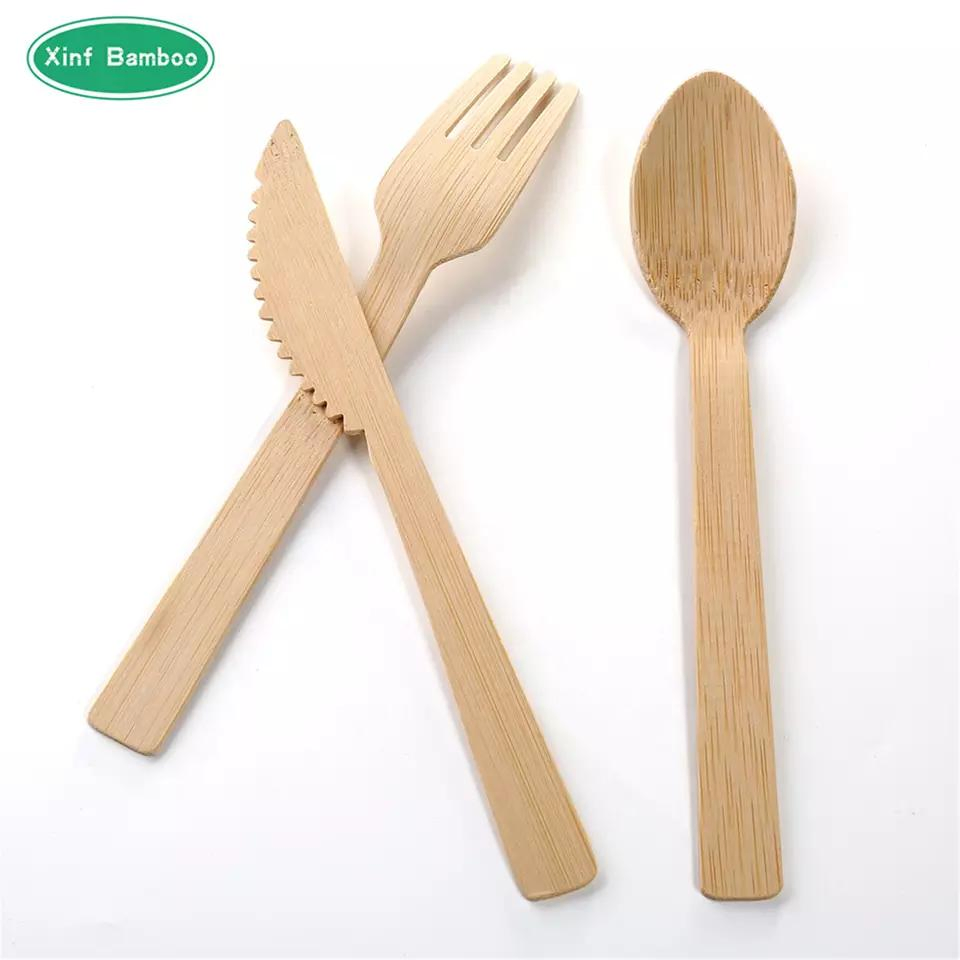 Disposable Handmade Bamboo Knife with Customized Logo Printing