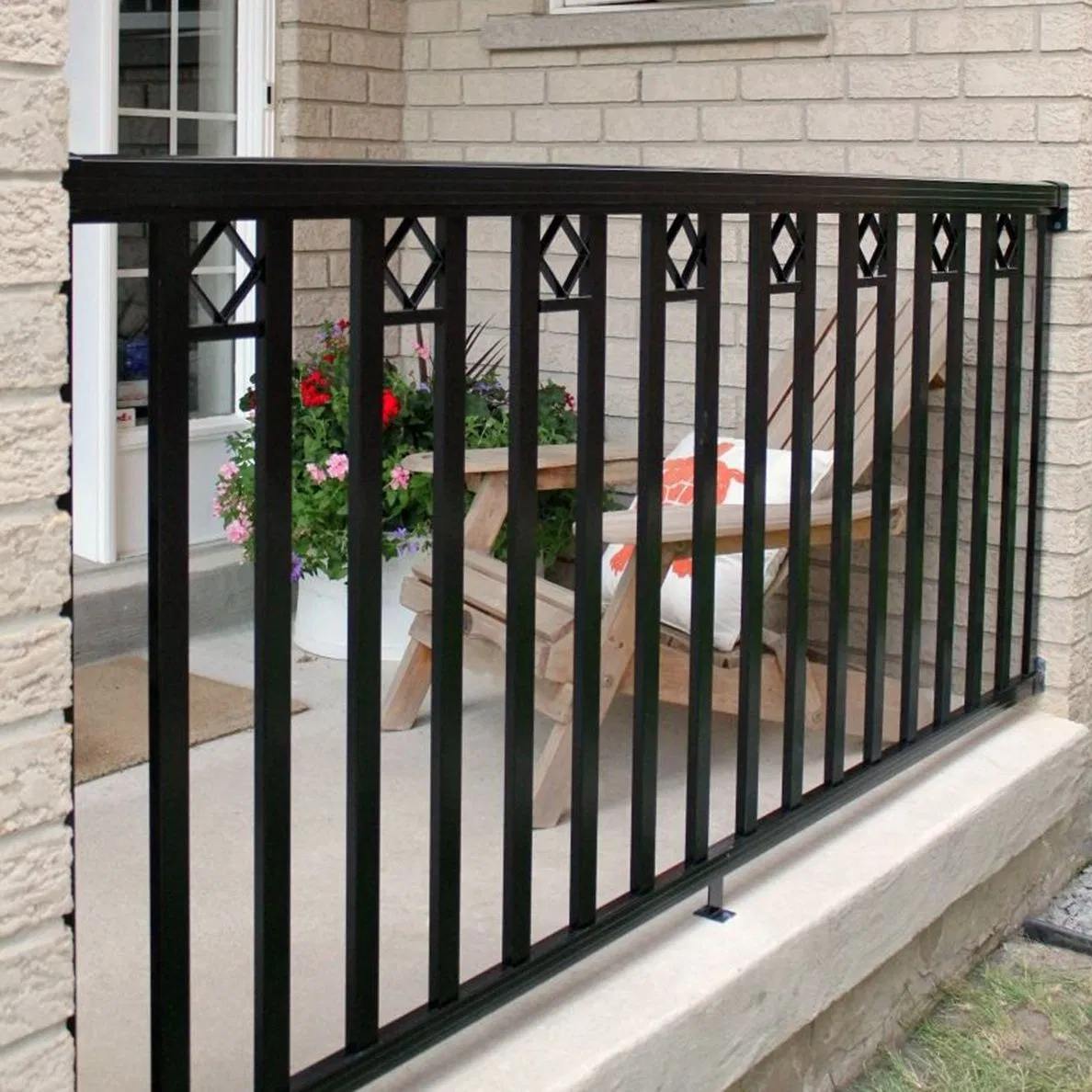 China Aluminum Modern Safety Garden Outdoor Cheap Fence Panels Aluminium Railing