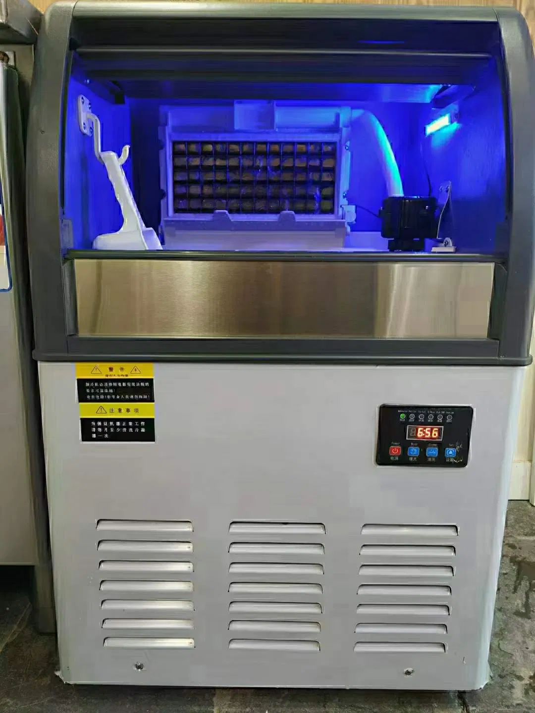 25kg/24h Fully Automatic Space Saving Electric Portable Ice Cube Machine Maker