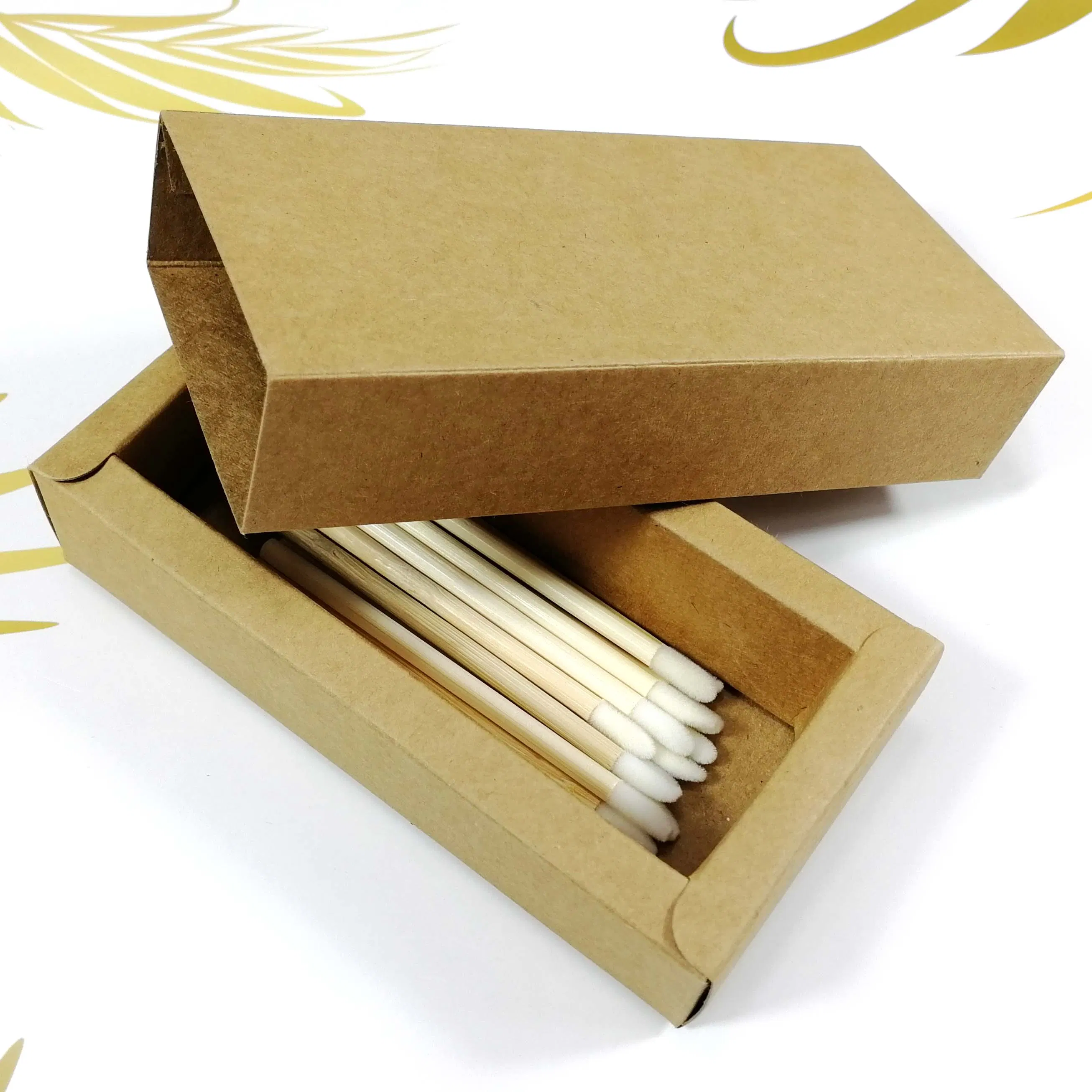 Mascara Wand Eyebrow Bamboo Eco-Friendly Disposable Lip Eyeliner Eyeshadow Lash Eyelash Brush