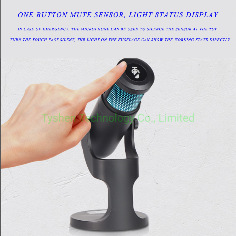 USB Gaming Microphone with RGB LED Light Headphone, RGB Gaming Microphone