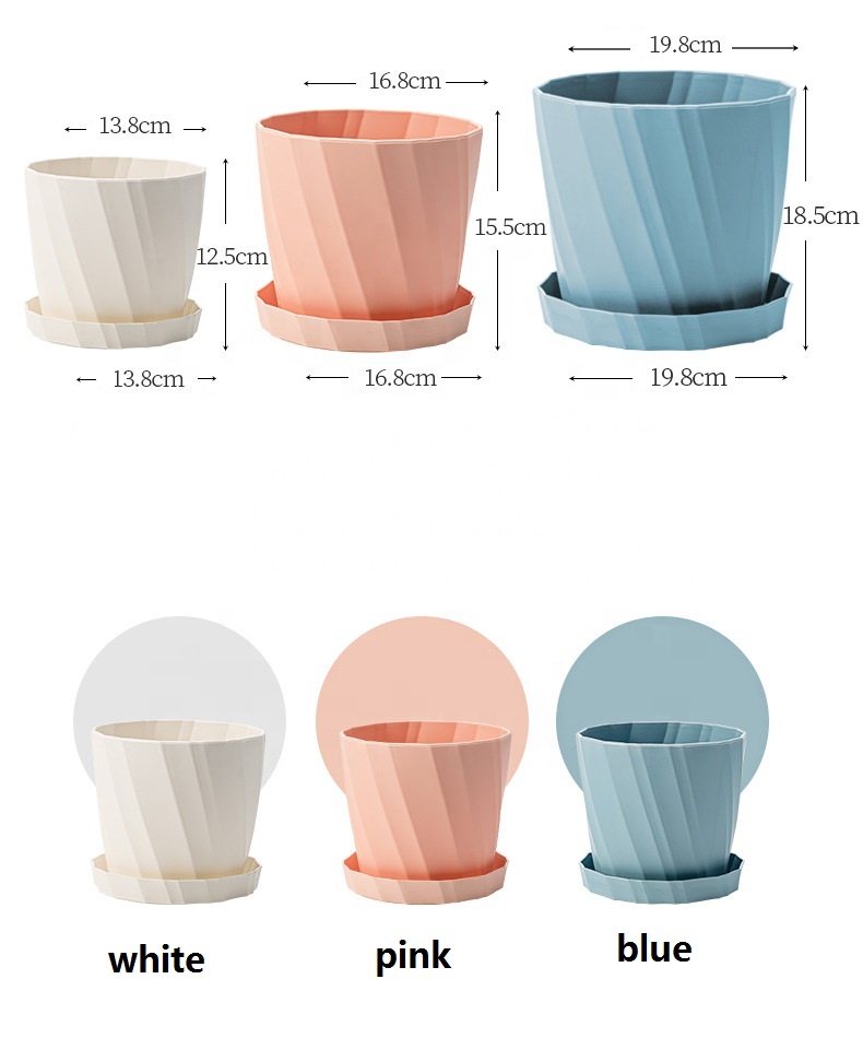 Горшки цветочные пластиковые Deepbang для сада дома