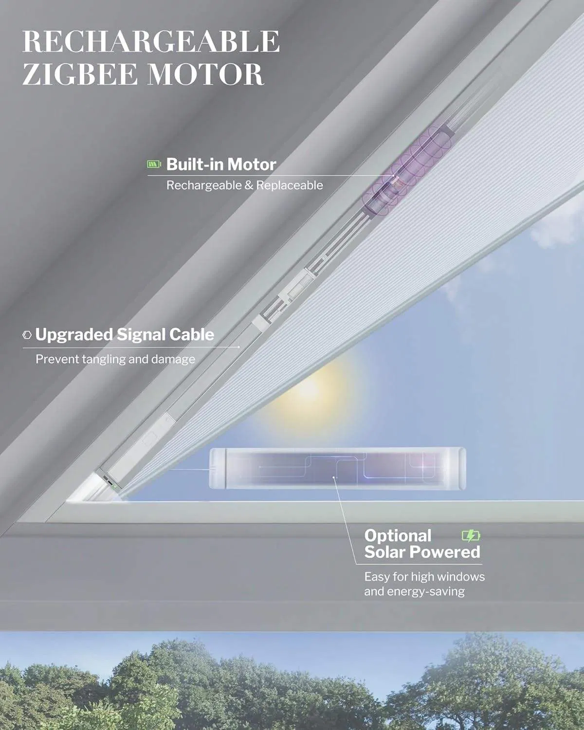 Luxurious Fashion Fabric Cellular Smart Control Irregular Honeycomb Blinds for Indoor Windows