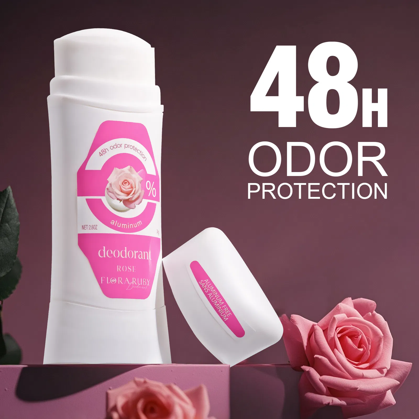 Gentle Aluminum-Free Deodorant with Refreshing Non-Irritating Pearl Beads