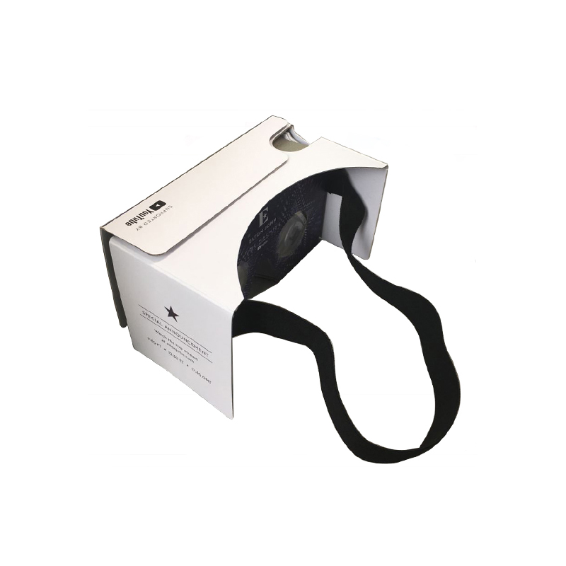 Cmyk Printing Branded 37mm Vr Cardboard Lens Google Cardboard Vr Viewer Cardboard Vr Headset 3D Video Glasses