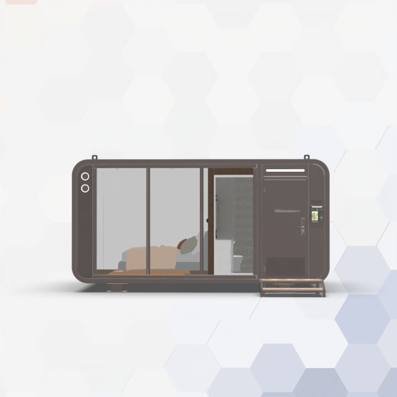 Prefab-House Portable Homes 2 Rooms Capsule Home Summer House Garden Prefabricated Capsule House