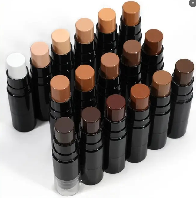 Private Label Makeup Foundation Face Concealer Cream Bronzer Contour Stick with Brush