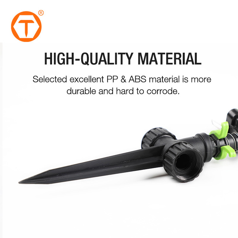 High Quality Plastic Home Farm Irrigation Systems 360 Degree Rotary Lawn Water Garden Sprinklers for Agriculture