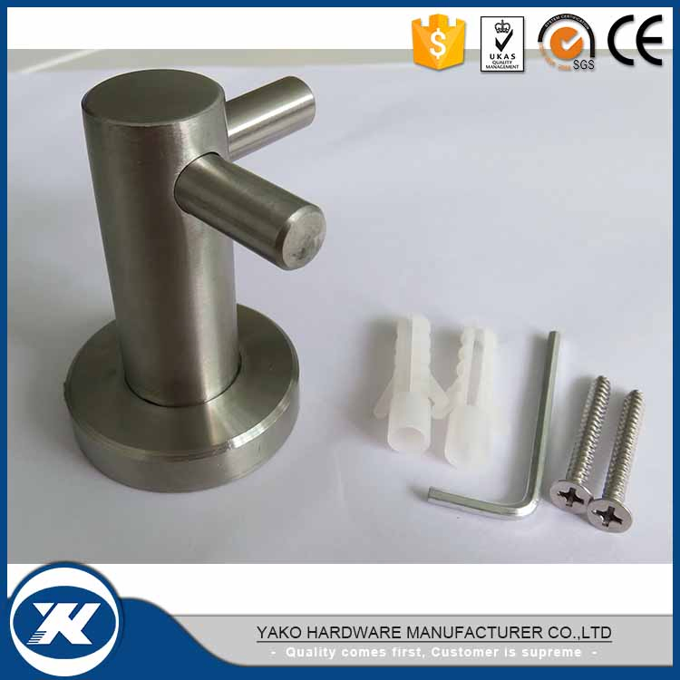 Настенный двойной крючок для полотенец из нержавеющей стали