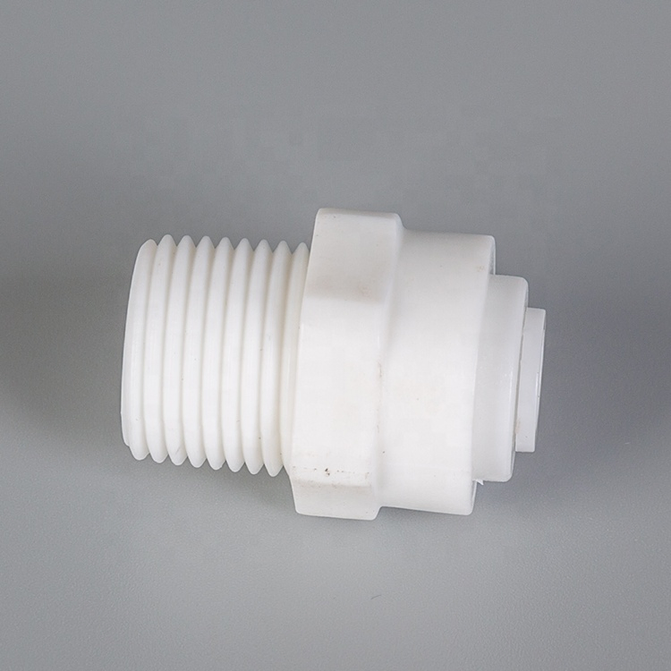 POM Push Fit Fitting Quick Connect Parts Fitting Male Adaptor for Water Filters and RO System